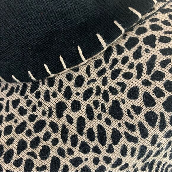 Reversible leopard print cowl neck long sweater - Picture 4 of 6